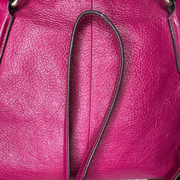 Coach F36675 Small Kelsey Satchel in pebble leather Berry colored - Picture 6 of 9